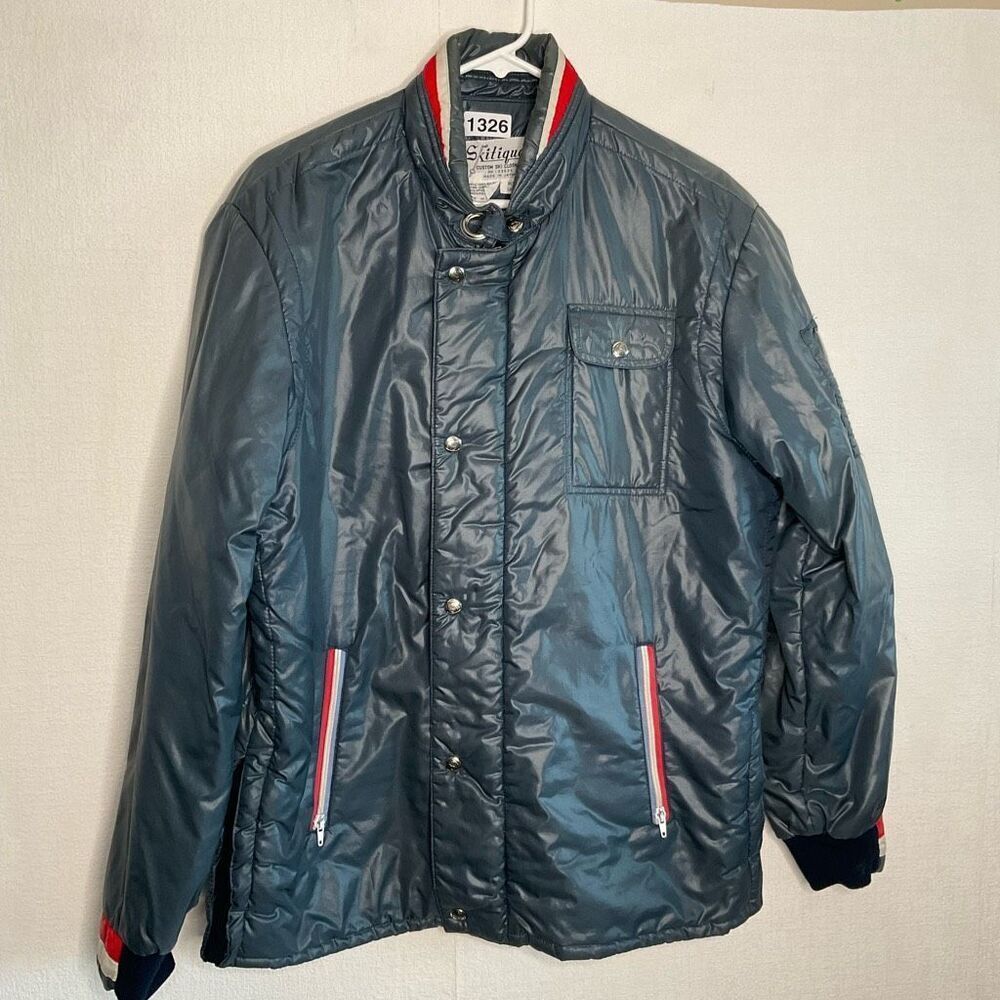 Vintage SKITIQUE Japan Ski Jacket‎ Men's Large Snow Retro Coat Pockets Y2K ⛷️